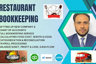 provide bookkeeping for restaurants café bakery food truck