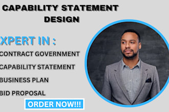 design capability statement for government contract within 7hours
