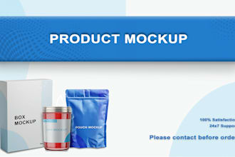 create realistic product mockup for advertisement