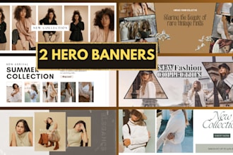 design professional shopify store banners, hero images, and web sliders