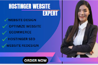 set up hostinger website siteground or bluehost and optimize website