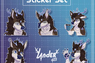 create furry stickers for telegram