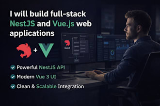 build a full stack nestjs and vue js app