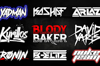 design your hip hop, rap, band, or dj logo