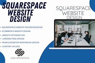 build squarespace website, design or development squarespace website