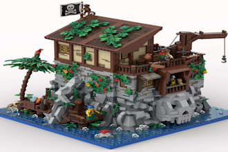 do custom 3d lego design, technic car design, 3d lego model, manual instruction