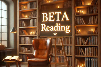 beta read your book and give a constructive feedback