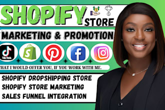 boost shopify sales, manage shopify ecommerce marketing to promote shopify store