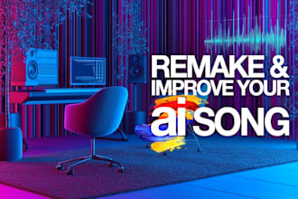 remake and improve the instrumental of your ai song