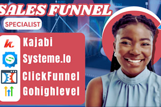 salesfunnel in ghl systeme io clickfunnel lading page kajabi expert
