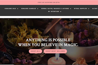 design spiritual website, tarot reading, metaphysical store spiritual website