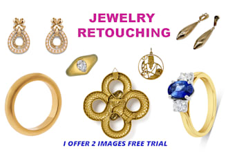 do jewelry photo retouching or editing color correction