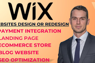 do a well develop wix website design, wix redesign
