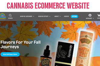 create cannabis flower ecommerce website marijuana vape website
