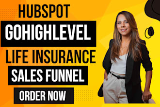 do hubspot gohighlevel crm email automation sales funnel for life insurance lead