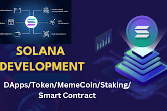 develop solana tokens, meme coin, smart contracts, dapps on solana blockchain