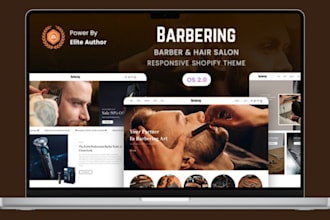 build shopify store barber website beard oil barbershop beard oil store