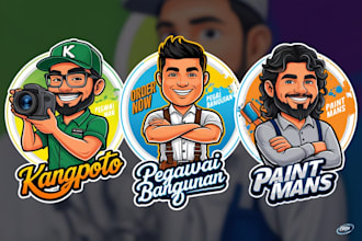 create anime, cartoon, esports avatars and logo for youtube or twitch
