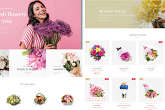flower shopify store flower website flower store dropshipping florist website