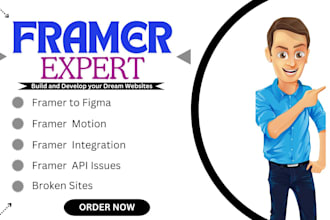fix framer animation, break point, code override, api, pixxi crm, nested links