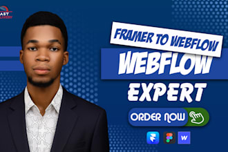 fix, design professional framer or webflow website, webflow landing page