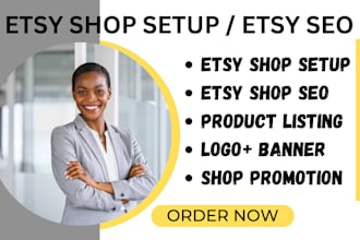 do etsy shop setup with digital product listing for etsy sales