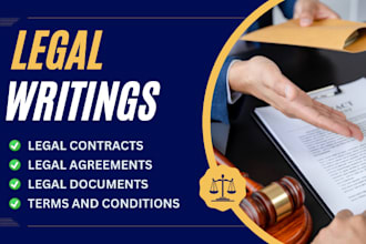 do agreements, contracts, documents on legal writing, terms and conditions