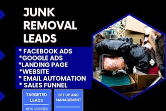generate junk removal leads hauling dumpster leads junk removal lead funnel