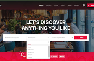 design redesign brilliant directory website with mylisting, hivepress, listinpro
