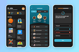 build quiz app, learning app, ebook reader app, audio ebook app, book store app