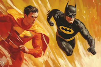 make drawing of super hero character