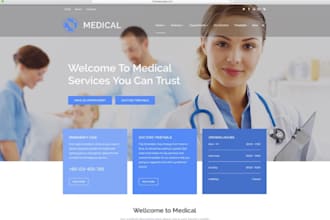 design medical website healthcare website dental website therapy website