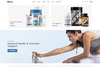 design health supplement shopify store supplement store nutrition supplement