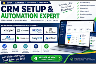 setup copper crm jobber nexus servicetitan autycloud houzz pro easysoft aptean