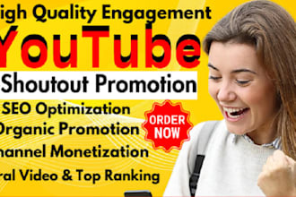 youtube shoutout to organic 200m subscribers video promotion chanel monetization