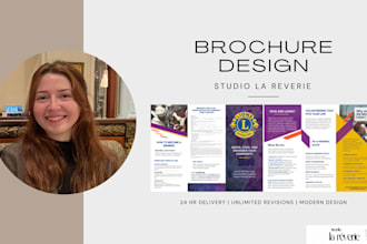 design professional brochures and marketing materials in 24 HR