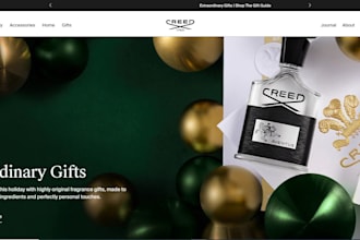 design perfume shopify store, website fragrance store cosmetic and cologne store