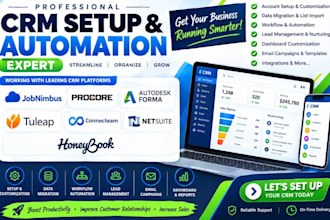 setup jobnimbus procore autodesk forma tuleap connecteam honeybook netsuite