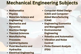 do thermo, fluid, machine, mechanics and all mechanical engineering subjects