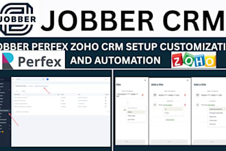 set up customize and automate your jobber CRM perfex  zoho