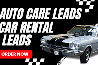 generate exclusive auto part leads automotive rental leads car repair leads