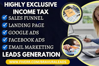 generate highly converting tax accounting bookkeeping finance income tax  leads