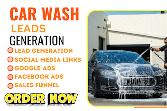 generate car wash leads car detailing auto detailing auto repair landing page