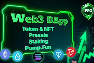 build web3 dapp like staking pump fun on ton solana