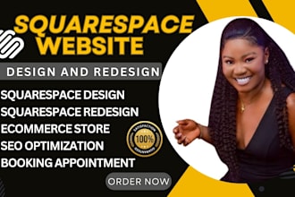 build squarespace website development for business website design and redesign