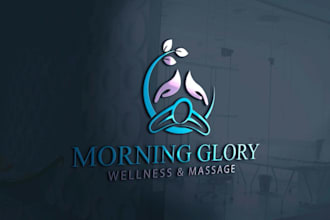 do health wellness yoga massage therapy natural spa skincare logo design