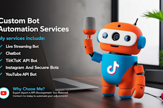 instagram api bot, live streaming bot, tiktok api bot, youtube api bot