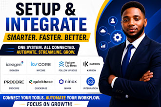 setup ideagen kvcore follow up boss karbon procore quickbase ninox integration
