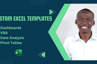 create custom excel templates, spreadsheets, vba automation, and formulas