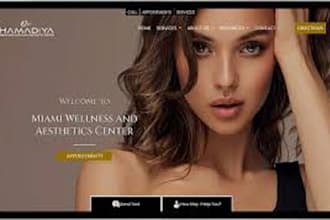 design medical spa website aesthetics website healthcare website